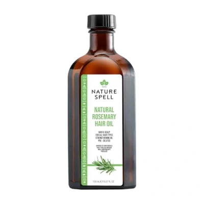 Abbildung von Nature Spell Rosmarinöl für Haar &amp; Haut 150 ml, Haarwachstum, Trockenes geschädigtes behandeln, gegen Haarausfall, Hergestellt in Großbritannien