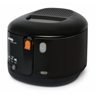 Abbildung von Tefal FF1608 Simply One Elektrische Fritteuse XL Fassungsvermögen für bis zu 1,2 kg Pommes exklusives Kühlwandsystem spülmaschinenfeste Teile Sichtfenster einstellbares Thermostat Schwarz