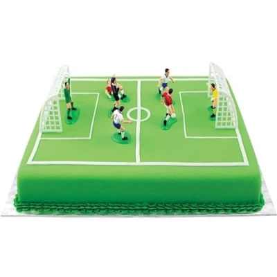Abbildung von PME FS009 Fußball Topper für Kuchen und Cupcakes 9er Set, Kunststoff, Multicolored, 10 x 4 6.3 cm