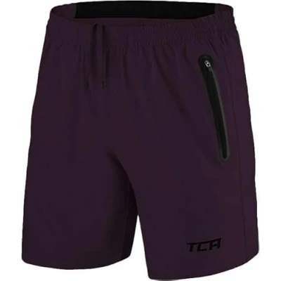Abbildung von TCA Herren Elite Tech Leichte Laufhose Gymshorts Trainingsshorts und Laufshorts mit Reißverschlusstaschen Sporthose Kurz Lila, XL