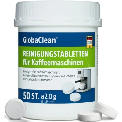 Abbildung von 50 Reinigungstabletten für Kaffeevollautomaten &amp; Kaffeemaschinen 2g Kompatibel mit Jura, Siemens, Delonghi, Philips, Saeco, Melitta, Krups, Bosch, Miele uvm.