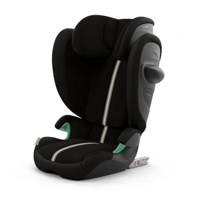 Abbildung von CYBEX Gold Kinder Autositz Solution G2 Plus, Ab ca. 3 bis 12 Jahre (100 150 cm), Max. 50 kg, Für Autos mit und ohne ISOFIX, Moon Black (Schwarz)