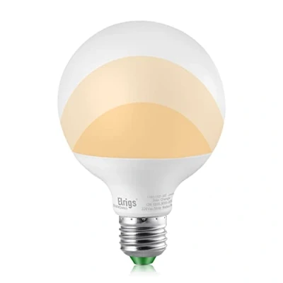 Abbildung von Elrigs E27 Globe LED Lampe G95, Dimmen ohne Dimmer, 3 in 1 Birne, 12W(6000K) 12W(3000K) 3W(2700K), Szenenwechsel, ersetzt 100W 30W, 1100/1100/300 Lumen