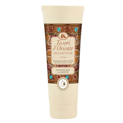 Abbildung von TESORI D&#039;ORIENTE BODY LOTION BYZANTIUM 250ML, aromatische Bodylotion mit schwarzer Rose und Labdanum, Wellness Ritual für Körper &amp; Sinne