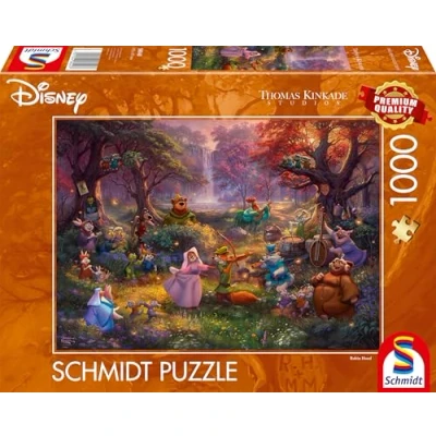 Abbildung von Schmidt Spiele 58040 Thomas Kinkade, Disney, Robin Hood, 1000 Teile Puzzle, Mehrfarbig