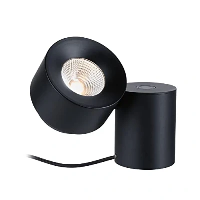 Abbildung von Paulmann 79776 LED Tischleuchte Puric Pane 3 Step Dim incl. 1x3 Watt dimmbar Tischlampe Schwarz Metall, Kunststoff 2700 K