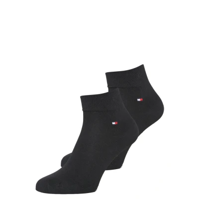 Abbildung von Tommy Hilfiger MEN Quarter 2 PACK Socken, Herren, Größe: 47 49, Black