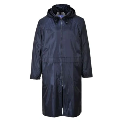 Abbildung von Portwest Klassischer Regenmantel, Größe: 4XL, Farbe: Marine, S438NAR4XL