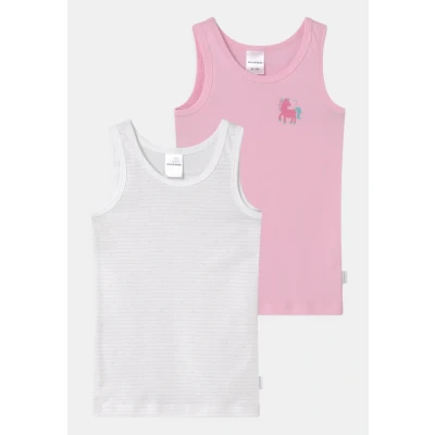Abbildung von Schiesser Organic Cotton 2 PACK Unterhemd/shirt für Kinder, Größe: 92, Light pink