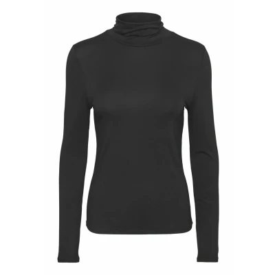 Abbildung von Vero Moda Vmalberte Rollneck JRS NOOS Langarmshirt, Damen, Größe: Large, Black