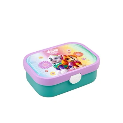 Abbildung von Mepal Brotdose Kinder Bento Box mit Fächern &amp; Gabel Meal Prep Clip Verschluss BPA frei Spülmaschinenfest 750 ml Paw Patrol Girls