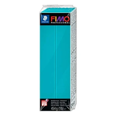 Abbildung von FIMO professional ofenhärtende Modelliermasse. Großblock 454g (1 lb). Farbe: türkis.