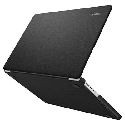 Abbildung von Spigen Urban Fit Hülle MacBook Pro 14&quot; Zoll Case Kompatibel mit M4 / Max (2024), M3 M2 M1 und (2023/2021) Schwarz