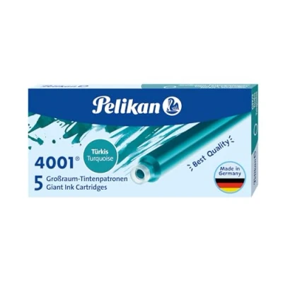 Abbildung von Pelikan 310656 Tintenpatronen 4001 GTP/5, 5 er Pack, türkis