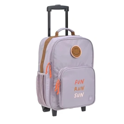 Abbildung von LÄSSIG Kinderkoffer Trolley Reisekoffer mit Teleskopstange und Rollen für Kinder Handgepäck/Trolley Lilac