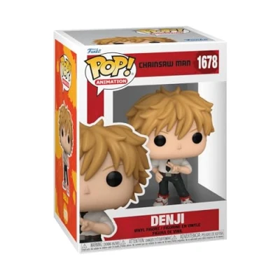 Abbildung von Funko Pop! Animation: CSM Denji Chainsaw Man Vinyl Sammelfigur Geschenkidee Offizielle Handelswaren Spielzeug Für Kinder und Erwachsene Anime Fans Modellfigur Sammler Display