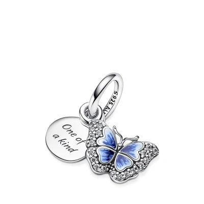 Abbildung von Pandora Quote Double Dangle Anhänger, Damen, Größe: One Size, Sterling silver