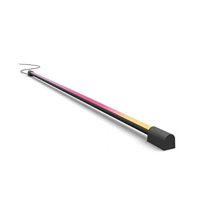 Abbildung von Philips Hue Play Gradient Light Tube schwarz 125cm, 1260lm, Surround Beleuchtung, bis zu 16 Mio. Farben, einstellbare Lichteffekte, steuerbar via App, für Fernseher geeignet