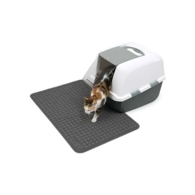 Abbildung von Catit Einstreuauffangmatte, für Katzentoiletten, 60 x 90cm, grau