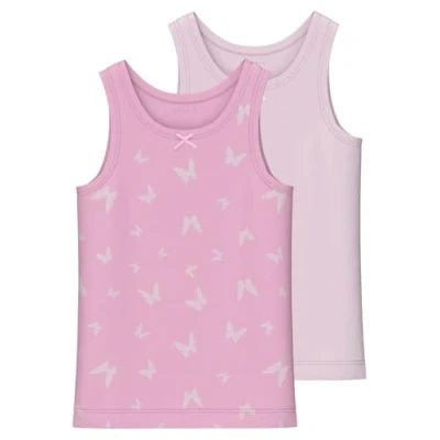 Abbildung von Name it Nmftank 2 PACK Unterhemd/shirt für Kinder, Größe: 92, Pink lavender