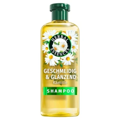 Abbildung von Herbal Essences Geschmeidig &amp; Glänzend Shampoo Mit Kamille 350ml. Von Stumpfem Haar zu Glänzendem Haar, Kamillenextrakt, Vegan, Silikonfrei