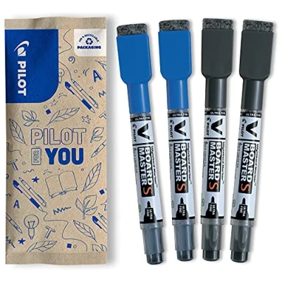Abbildung von PILOT V Board Master S, Whiteboardmarker, 4er Set (Blau, Schwarz)