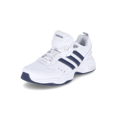 Abbildung von adidas Herren Strutter Shoes Gymnastik und Trainingsschuhe, Cloud White/Dark Blue/Matte Silver, 40 EU