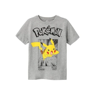 Abbildung von Name it Nkmnoisi Pokemon Unisex Tshirt print Grey für Kinder, Größe: 116,