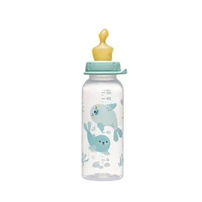 Abbildung von nip Standardflasche PP mit Trinksauger Anatomisch Latex, ab 6 Monate, Blau, Größe M, 250 ml, Boy