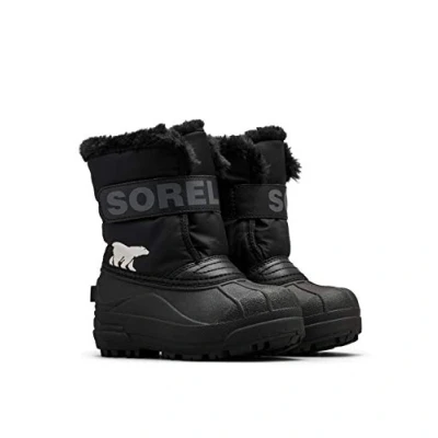 Abbildung von Sorel Childrens Unisex Snowboot/Winterstiefel für Kinder, Größe: 28, Black/charcoal Schuhe