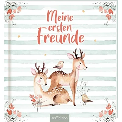 Abbildung von Meine ersten Freunde Waldtiere (Aquarell Optik): Freundebuch für Kita, Krippe, Kindergarten, Jungen und Mädchen ab 2 Jahren