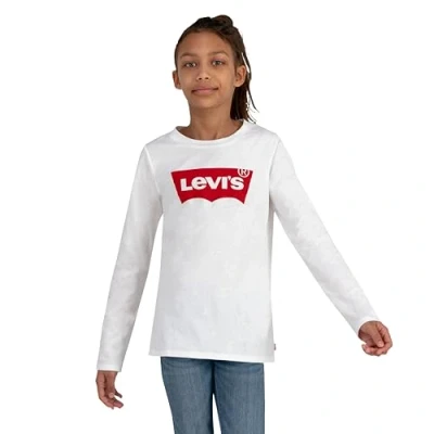 Abbildung von Levi&#039;s Batwing TEE Langarmshirt für Kinder, Größe: 128, White