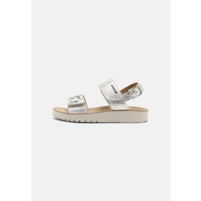 Abbildung von Geox Costarei Riemensandalette für Kinder, Größe: 28, Silver Schuhe