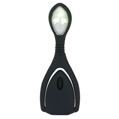 Abbildung von moses. libri_x LED Leselicht Lumi Plus Schwarz , Klemmleuchte mit stufenlosem Dimmer Leselampe zum Lesen im Dunkeln