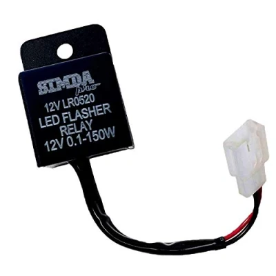 Abbildung von Universal 2 Poliger 12 V Motorrad LED Blinker Relais Lastunabhängiges Blinkerrelais Blinkgergeber Blinkrelais Blinkfrequenzkontroll Relai