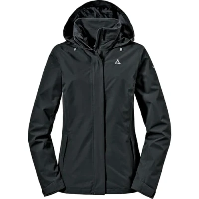 Abbildung von Schöffel Damen Jacket Gmund L, wind und wasserdichte Regenjacke, atmungsaktive Outdoor Jacke, Wanderjacke mit verstaubarer Kapuze