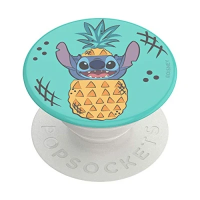 Abbildung von PopSockets PopGrip Ausziehbarer Sockel und Griff mit einem Austauschbarem Top für Smartphones Tablets Stitch Pineapple, Grün