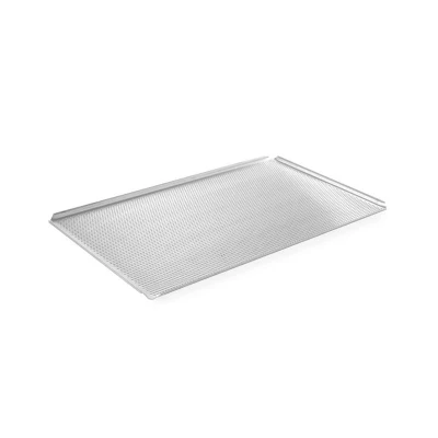 Abbildung von HENDI Backblech GN 1/1 Aluminium gelocht perforiert 53 x 32,5 1 cm Backofen rechteckig, Ofenblech, Plätzchenblech, Lochblech