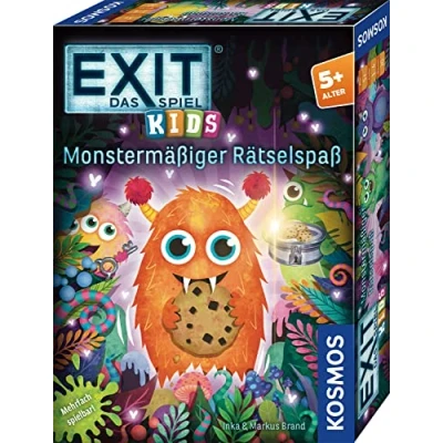 Abbildung von KOSMOS 683733 EXIT® Das Spiel Kids Monstermäßiger Rätselspaß, Rätselspiel ab 5 Jahre für 1 4 Kinder, mehrfach spielbar, Escape Room Spiel, EXIT Game, Kinderspiel