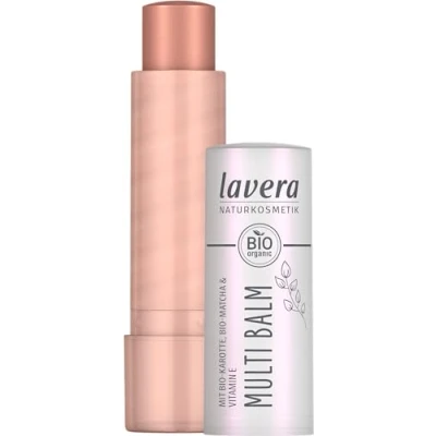 Abbildung von lavera Multi Balm Sundown Gold 03 intensive Farbe frischer Glow müheloses Verblenden für Augen, Lippen &amp; Wangen vegan Naturkosmetik 4,9 g