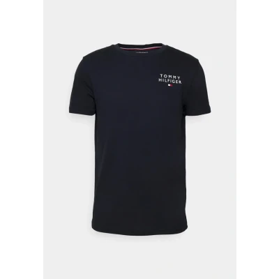 Abbildung von Tommy Hilfiger Originalcn SS LOGO Nachtwäsche Shirt, Herren, Größe: Small, Desert sky