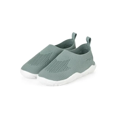 Abbildung von Sterntaler Badeschuhe einfarbig Kinder Aquaschuhe schnelltrocknend Unisex Schwimmschuhe, bequeme Strand Slipper, mattgrün, Größe 28