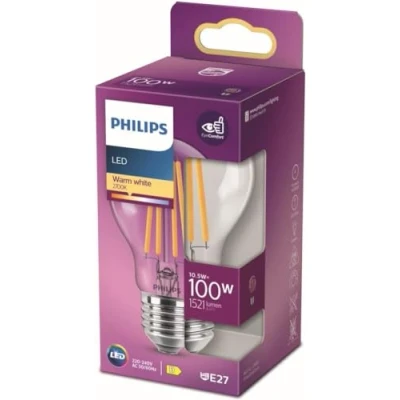 Abbildung von Philips LED Classic E27 Lampe, 100 W, Tropfenform matt, warmweiß
