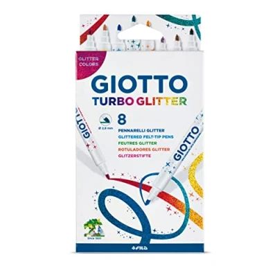 Abbildung von Giotto 4258 00 Turbo Glitter, 8 Fasermaler, bunt