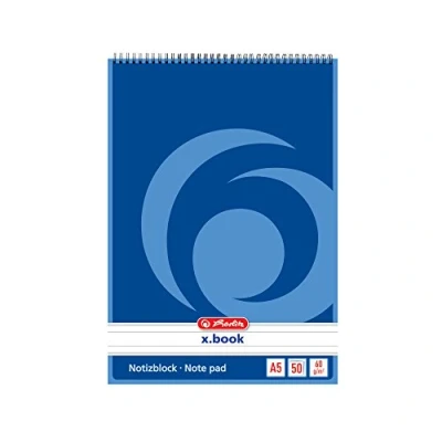 Abbildung von Herlitz 110510 Spiralnotizblock A5, 50 Blatt 10 Stück