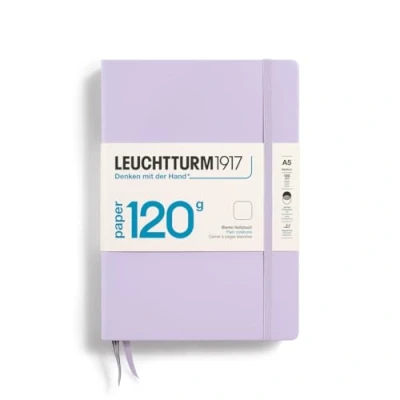Abbildung von LEUCHTTURM1917 370337 Notizbuch Medium (A5) 120 g/m² Paper Edition, Hardcover, 203 nummerierte Seiten, Lilac, blanko