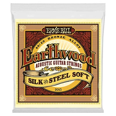 Abbildung von Ernie Ball Earthwood Silk &amp; Steel Soft Akustik Gitarrensaiten, 80/20 Bronze, Stärke 1152