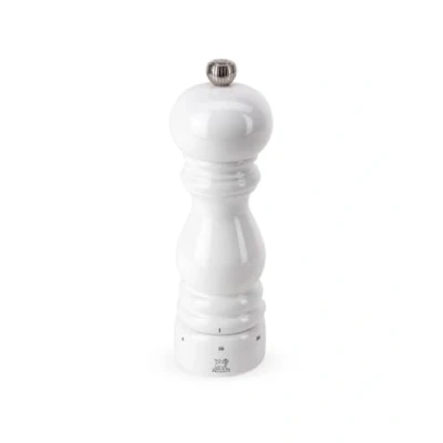 Abbildung von PEUGEOT Salzmühle Paris u‘Select 18 cm 6 voreingestellte Mahlgrade Innovatives Zirlion Mahlwerk für pulverfeines Salz Aus PEFC zertifiziertem Holz Französisches Know how Weiß lackiert