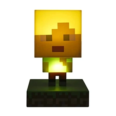 Abbildung von Paladone Minecraft Alex Icon Licht BDP Mini Nachtlampe lustig Pixelated Super Bright Sammlerstück, Kunststoff, Mehrfarbig