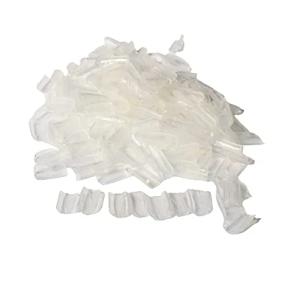 Abbildung von hair2heart Keratin Ersatzbondings für Haarverlängerungen Transparente Nuggets 100 Stk. Zum Wiedereinarbeiten lose gewordener Bonding Extensions Strähnen